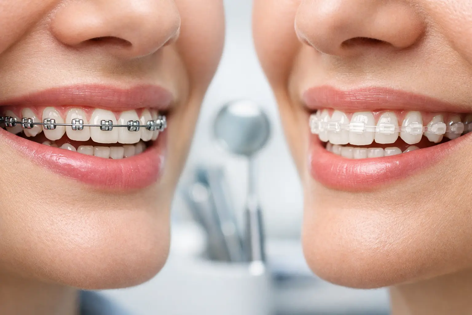 Aparat dentar metalic sau ceramic?