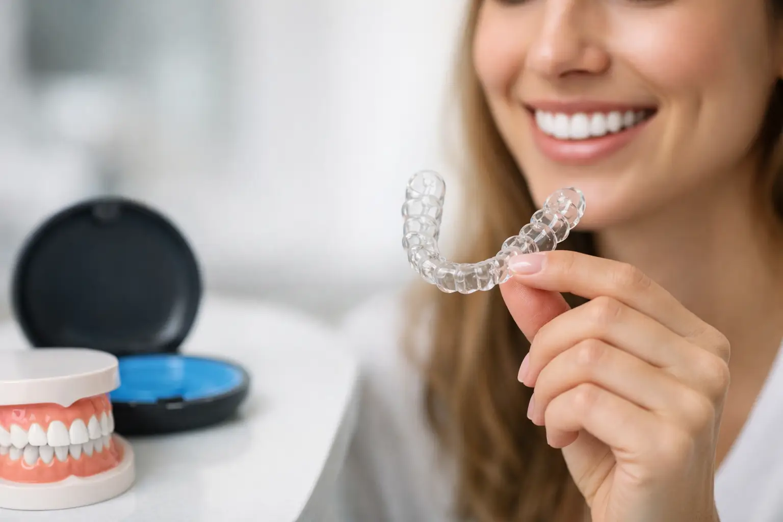 Purtarea gutierei dupa aparat dentar