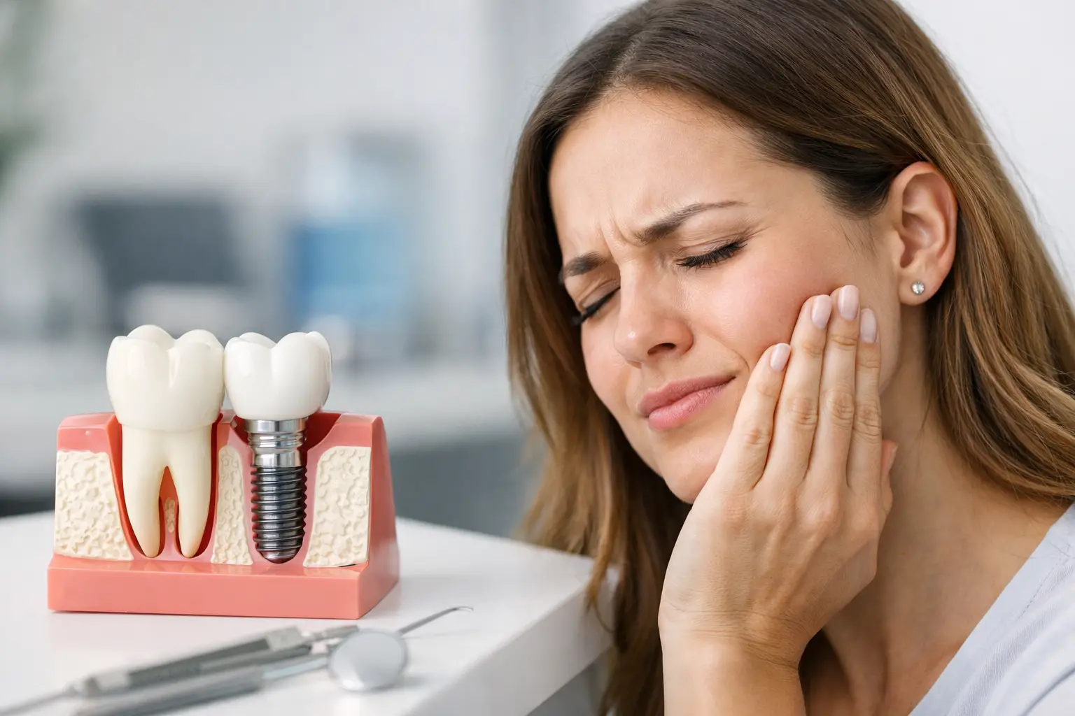 Cât ține durerea după implant dentar?