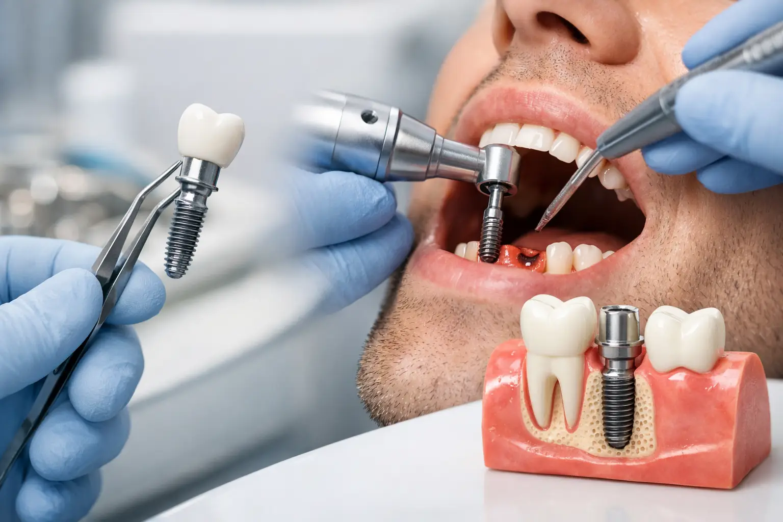 Cum se pune un implant dentar, pas cu pas